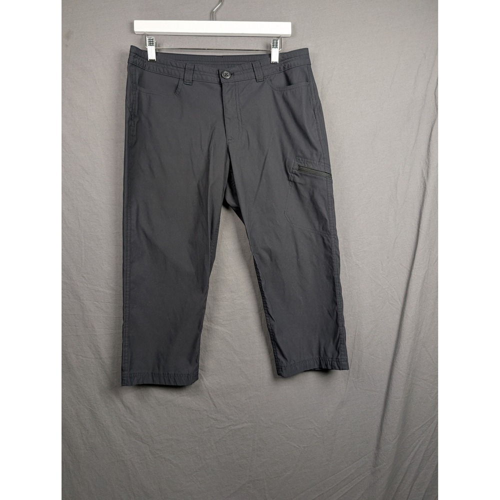 Eddie Bauer Womens Gray Horizon Guide‎ Cropped Cargo Pants Size 10